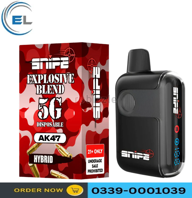 SNIPE THCP EXPLOSIVE BLEND DISPOSABLE 5G – AK47 (HYBRID) In Pakistan