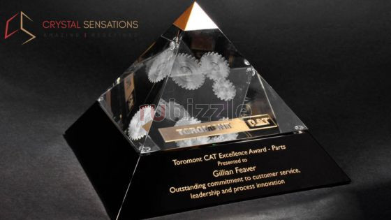 Premium Subsurface Laser Engraving for Crystal Awards