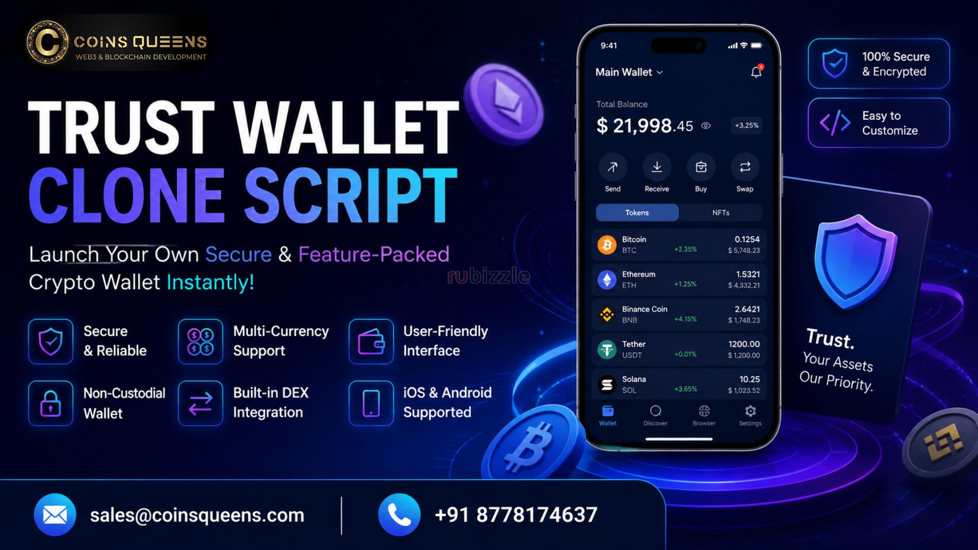Top-Rated Trust Wallet Clone Development for Web3 Businesses