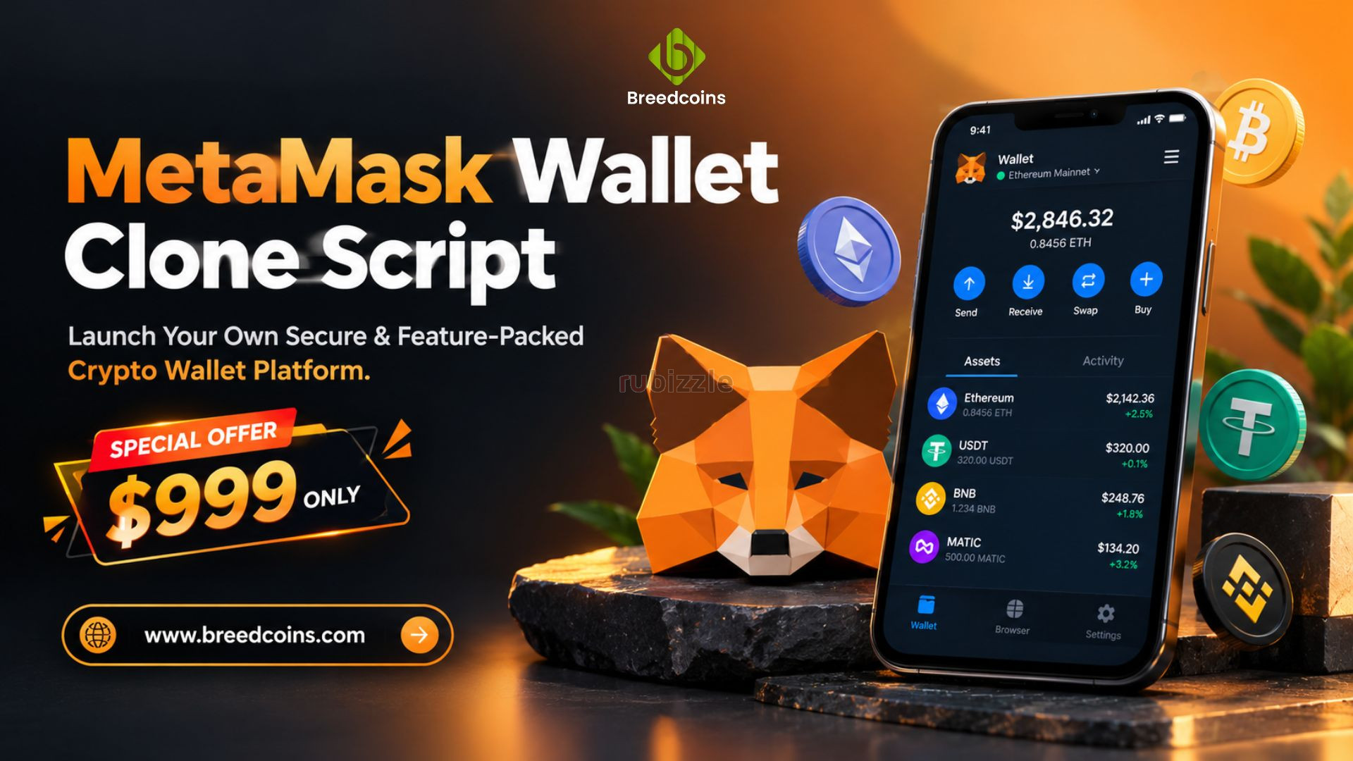 Secure Crypto Storage and dApp Access with MetaMask Wallet Clone Scrip