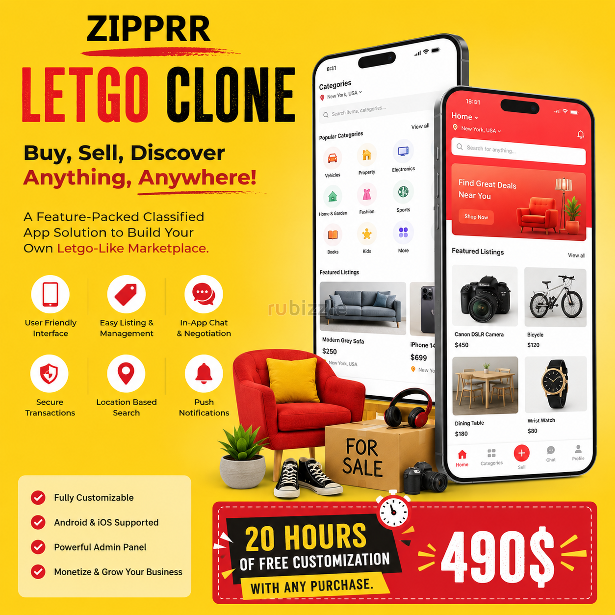 Letgo Clone Marketplace Software - Zipprr