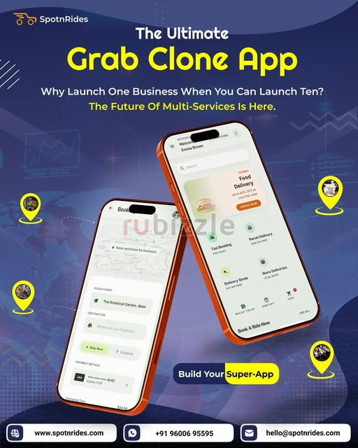 Launch Your Own Grab Clone App for a Multi-Service Business
