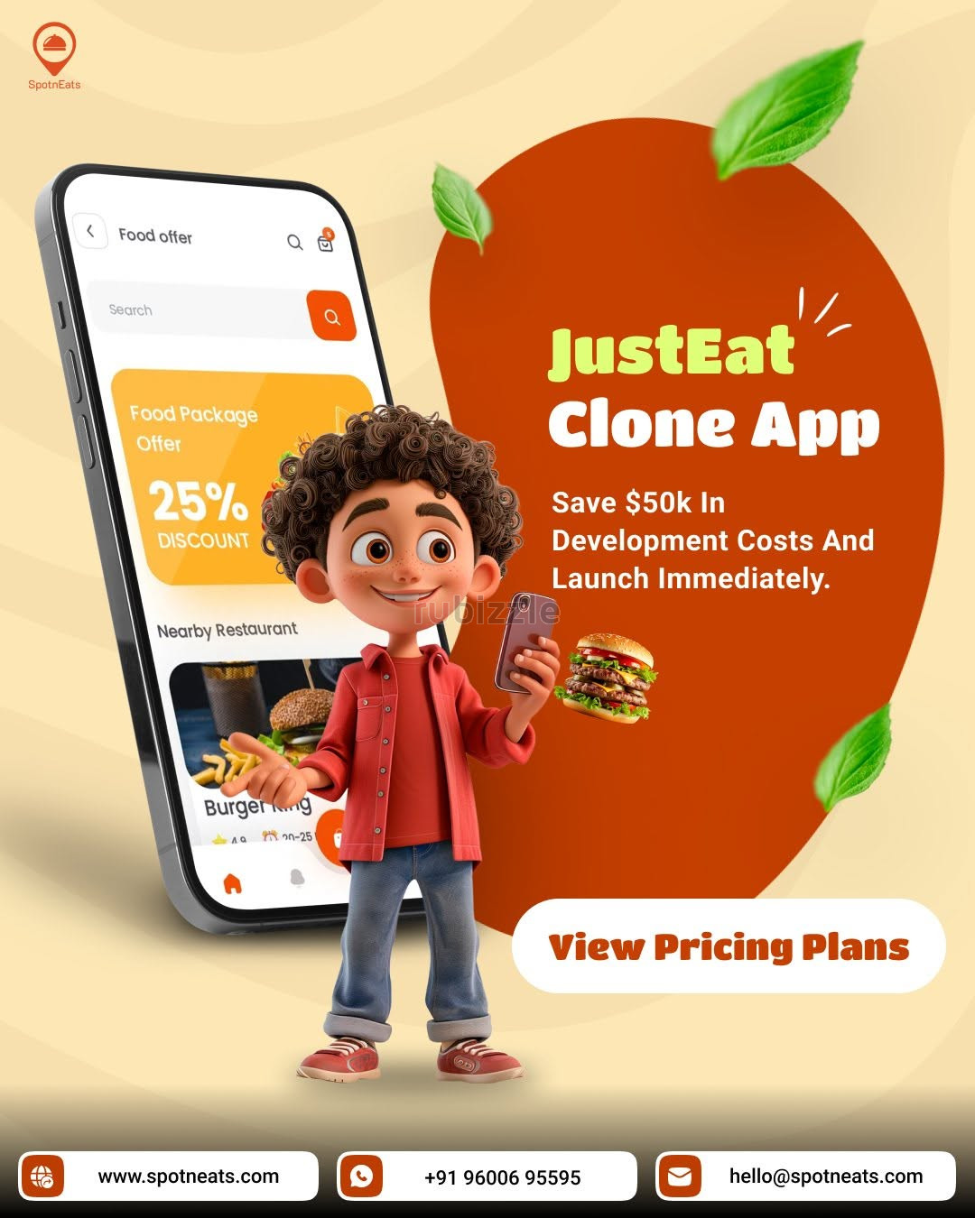 Launch Your Food Delivery Marketplace with SpotnEats’ JustEat Clone