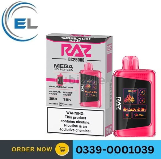 Watermelon Apple Rizzler Raz DC25000 Disposable Vape In Pakistan