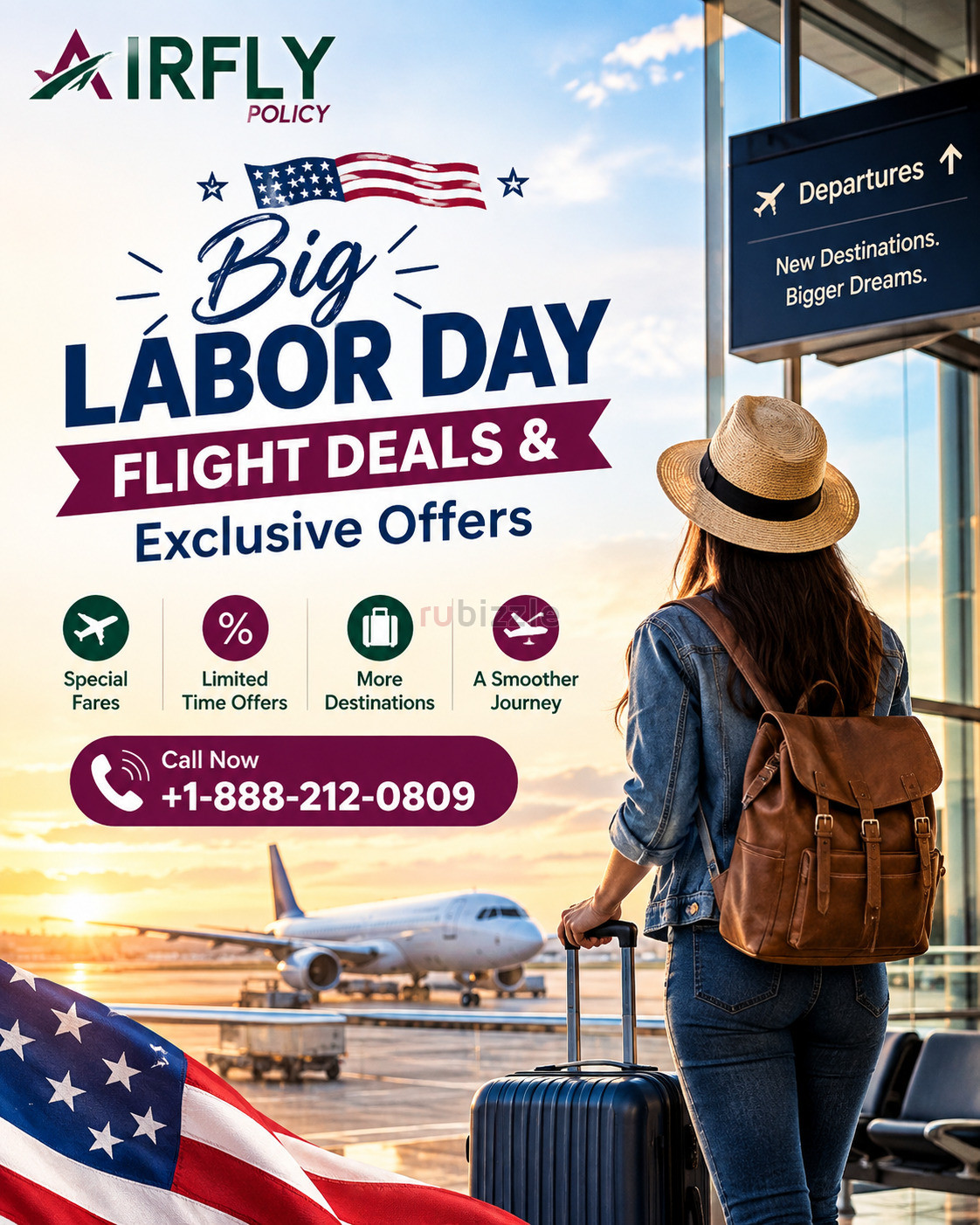 Big Labor Day Flight Deals & Exclusive Offers +1-888-212-0809