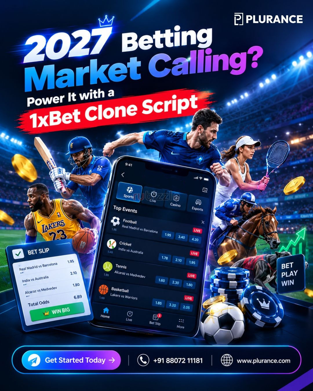 2027 Betting Market Calling? Power It with a 1xBet Clone Script