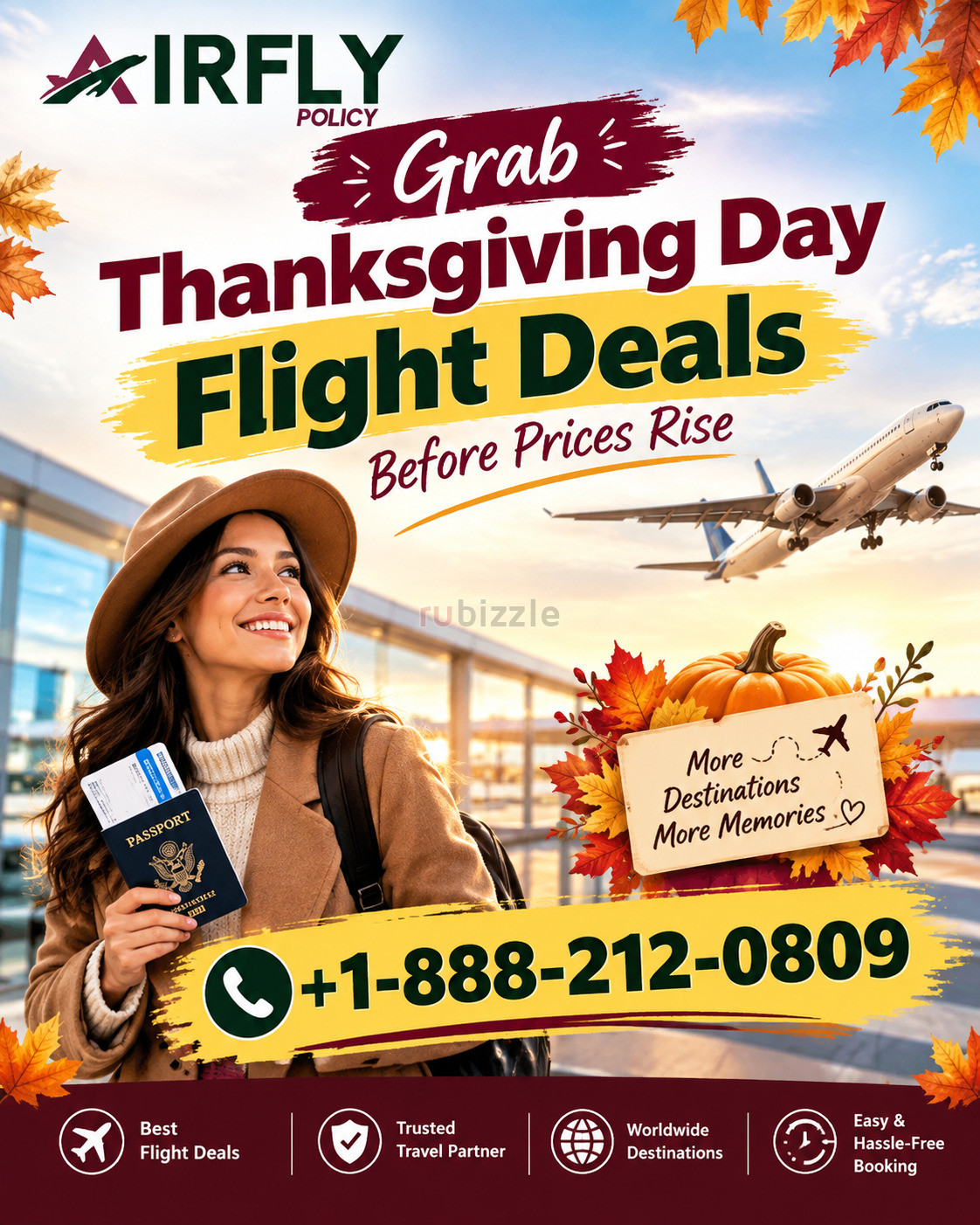Grab Thanksgiving Day Flight Deals Before Prices Rise +1-888-212-0809