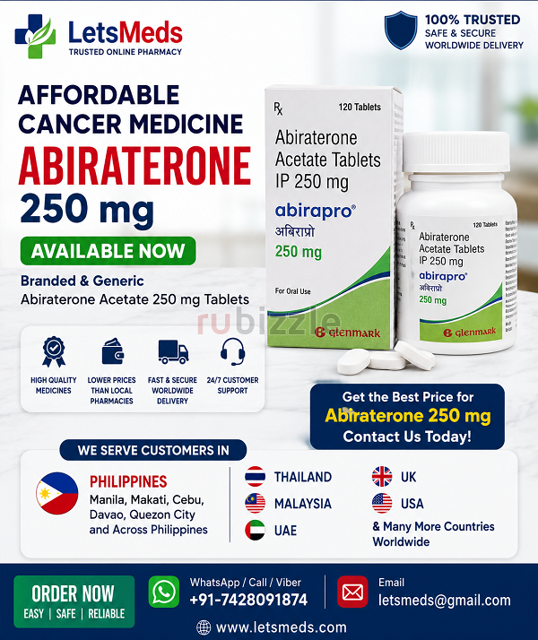 Get Indian Generic Abiraterone Acetate Price With Worldwide Delivery